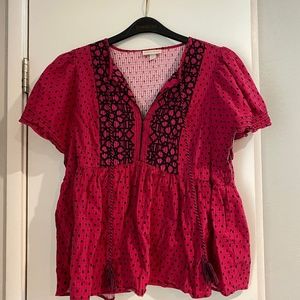 Knox Rose peplum shirt XL
